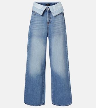 7 For All Mankind Jeans anchos Double Layer Slouchy