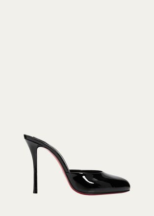 Christian Louboutin 100 mm Dolly Patent Leather Mules