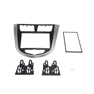 OEM Kit De Embellecedores Para El Panel Del Marco De La Radio Y El Dvd Para La Adaptaci&oacute;n De La Interfaz Est&eacute;reo Del Tablero Del Accent Solaris I-25