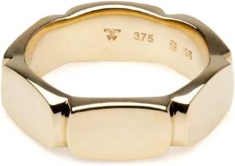 Tom Wood Rings, unisex, Yellow, 62 MM, Golden Contemporary Design Jewelry