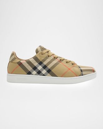 Burberry Set Check Low-Top Sneakers