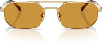 Prada Sunglasses Prd53 S 24 J50 P Satin Gold/Dark Honey Mens