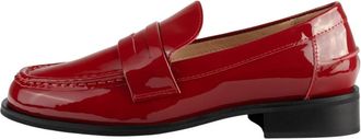L37 Loafers - Dames - Loafers - Rood - 35 EU - Leer - Schoenen