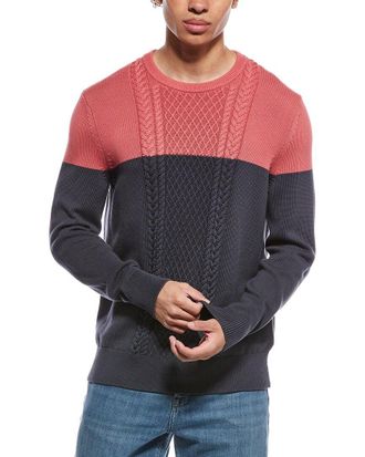 Brooks Brothers Colorblocked Crewneck Sweater