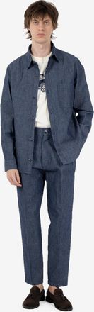 Be Able Pantaloni Sammy denim doppia pince blu