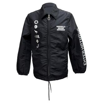 Lanvin Enter Nothing Printed Bomber Jacket in Black Nylon