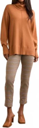 Tribal Bran Turtleneck Sweater In Brown