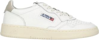 Autry White Leather Beige Heel Sneakers
