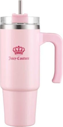 Juicy Couture 31.5-Ounce Stainless Steel Tumbler in Pink Marshmellow at Nordstrom Rack