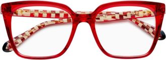 Etnia Barcelona Brutal No.20 Oversized Square Frame Sunglasses with Checkered Temples