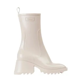 Chlo&eacute; Betty Rain Boot - female - Chlo&eacute; - Heeled Boots - Beige - 6 UK - Shoes
