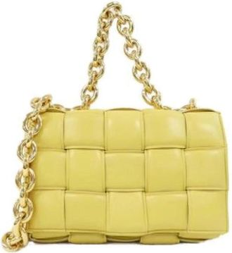 Bottega Veneta Pre-owned Shoulder Bags, female, Yellow, Size: ONE SIZE Pre-owned Vintage Shoulder Bag