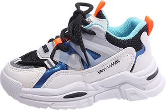 Generic Fashion Spring and Summer Children Sports Shoes Boys and Girls Round Toe Thick Soles Lightweight Mesh Breathable Comfortable Casual Toddler Wide Dress