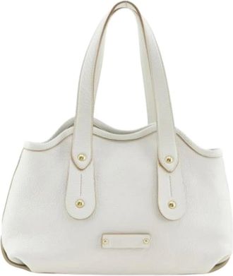Ferragamo Pre-owned Handbags, female, White, Size: ONE SIZE Pre-owned Calf Tote Bag