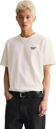 Marc O'Polo Denim T-Shirt MARC OPOLO DENIM, Herren, Gr. XXL, silky wei&szlig;, Jersey, Obermaterial: 100% Baumwolle, bedruckt, relaxed fit normal, Rundhals, Shirts T-Shirt, r