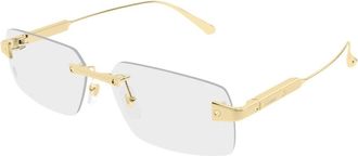 Cartier Ct 0655O Bril - Heren - Brillen - Geel - 59 MM - Accessoires