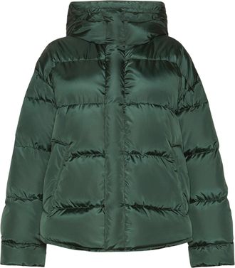 Weekend Short Down Jacket with Drawstring Hood and Goose-Down Padding
