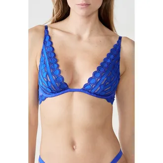 Etam Enjouee Underwire Triangle Bra in Indigo at Nordstrom, Size 32C