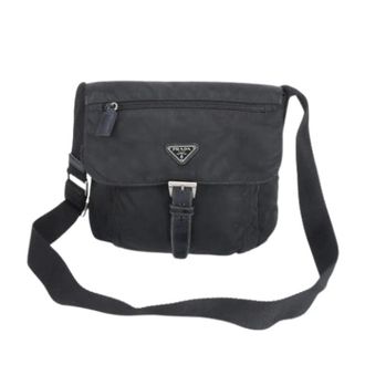 Prada Pre-owned Cross Body Bags, male, Black, Size: ONE SIZE Pre-owned Vintage Shoulder Bag