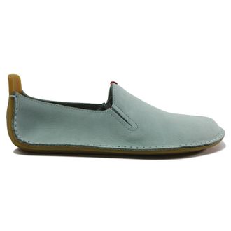 Vivobarefoot Ababa II Leather Womens Slip On Shoes - Blue Haze - Size:UK 4