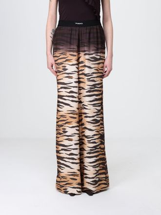 Pinko Pantaloni palazzo Pinko in viscosa con stampa animalier