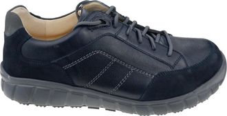 Ganter Blauwe rollende wandelsneaker met Light-Stride-technologie - Heren - Sneakers - Blauw - 43 EU - Leer - Schoenen