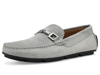 Bruno Magli Taso Mens Shoes Light Grey Suede : EU 43.5 (US Mens 10.5) D - Medium, Leather/Suede