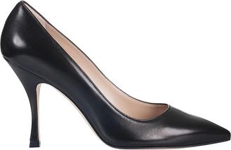 Stuart Weitzman Zwarte leren pumps - Dames - Pumps - Zwart - 35 EU - Leer - Schoenen