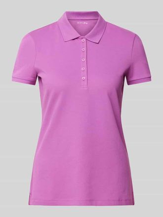Christian Berg Poloshirt mit kurzer Knopfleiste in Lila, Gr&ouml;&szlig;e XXL
