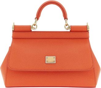 Dolce & Gabbana Orange Sicily Mini Satchel