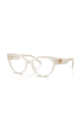 Dolce & Gabbana 52mm Cat Eye optical glasses in White at Nordstrom