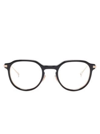 Kame ManNen pantos-frame glasses - Black