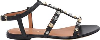 Via Roma 15 Black Sandals
