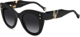 Carolina Herrera Cat Eye Zonnebril - Dames - Zonnebrillen - Zwart - 50 MM - Accessoires