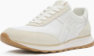 FitFlop Womens Fitflop Retro-Q FF Nylon Womens Urban White Mix Trainers - Size: 4