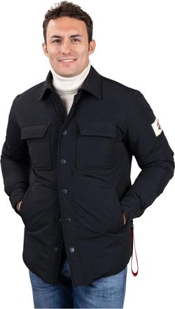 Afterlabel Belluno Overshirt - Heren - Gewatteerde jassen - Zwart - M - Leer - Jassen