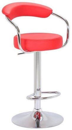 Netfurniture Astra Stool Height Adjustable 6 Colours in Red