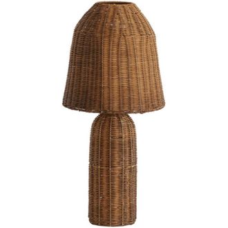 Light & Living Light & Living - L&aacute;mpara De Mesa - Mandor - Marr&oacute;n - Rotan - &Oslash;