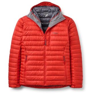 RAB Microlight Alpine Hoody Daunenjacke f&uuml;r Herren | rot