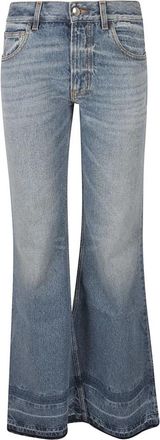 Chlo&eacute; Frayed Edge Flared Jeans - Dames - Flared Jeans - Blauw - W29 - Katoen - Jeans