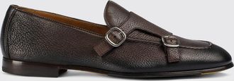 Doucal's Monk Strap Doucals in pelle martellata