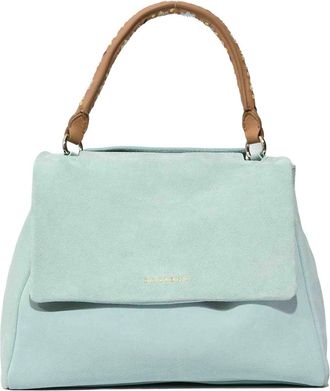Orciani Sveva Peach Flowers Midi Bag