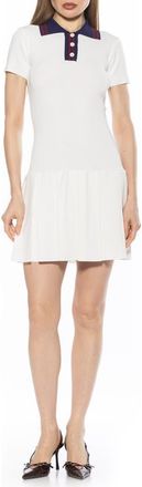 Alexia Admor Rory A-Line Polo Dress in Ivory at Nordstrom Rack, Size X-Large