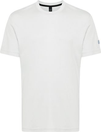 AlphaTauri logo-patch cotton-blend T-shirt - men - Cotton/Modal - L - Blue