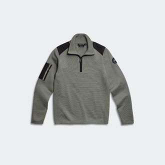 Canada Goose Stormont &frac14; Zip Sweater Black Label (Men, Sagebrush, XXL)