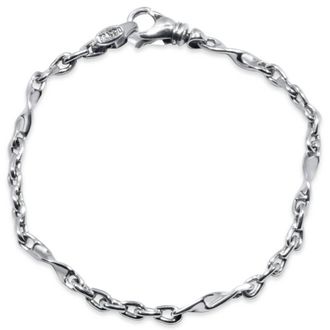 Pompeii3 Mens Link 14k Gold (12gram) or Platinum (19gram) 4mm Bracelet 8.25