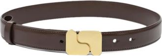 SOEUR Cintura in pelle con fibbia - Marrone