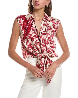 Cinq &agrave; Sept Cinq &Agrave; Sept Floral Ribbons Sleeveless Marianna Top