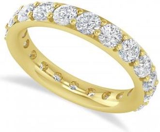Allurez Diamond Eternity Wedding Band 14k Yellow Gold (2.50ct)