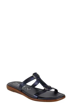 Italian Shoemakers Mikayla Slide Sandal in Blue Metallic at Nordstrom Rack, Size 10